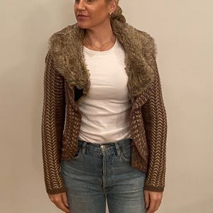 Charli & Robin Jacket with Faux Fur Collar